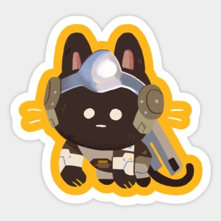 Meowverwatch - Did someone say peanut butter? Sticker